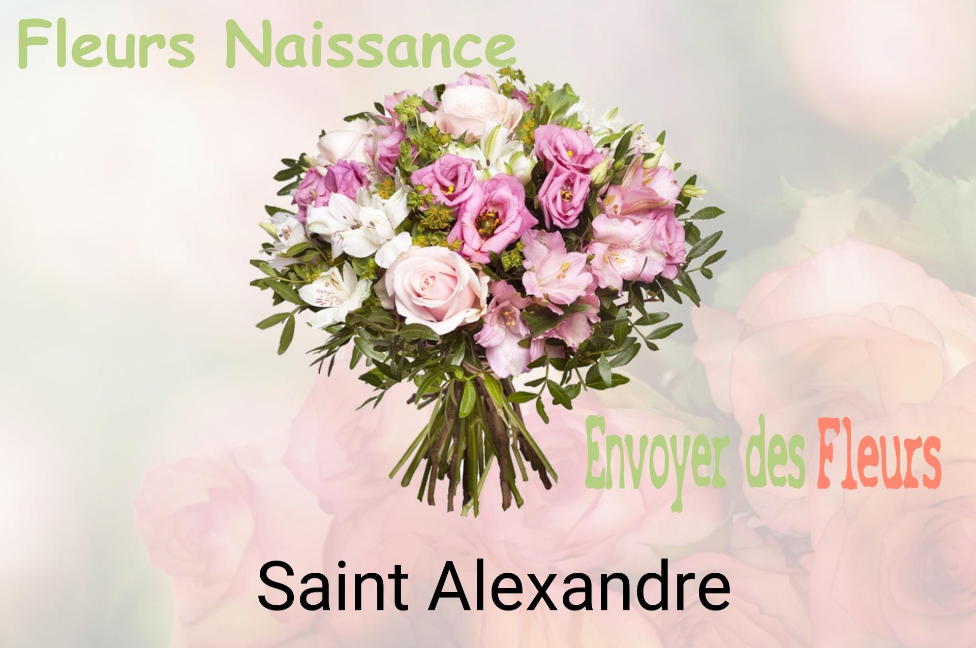 Bouquet de fleurs de naissance livré à Saint-Alexandre